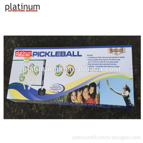 Easy set-up Pickleball Net Set (with balls & paddles )